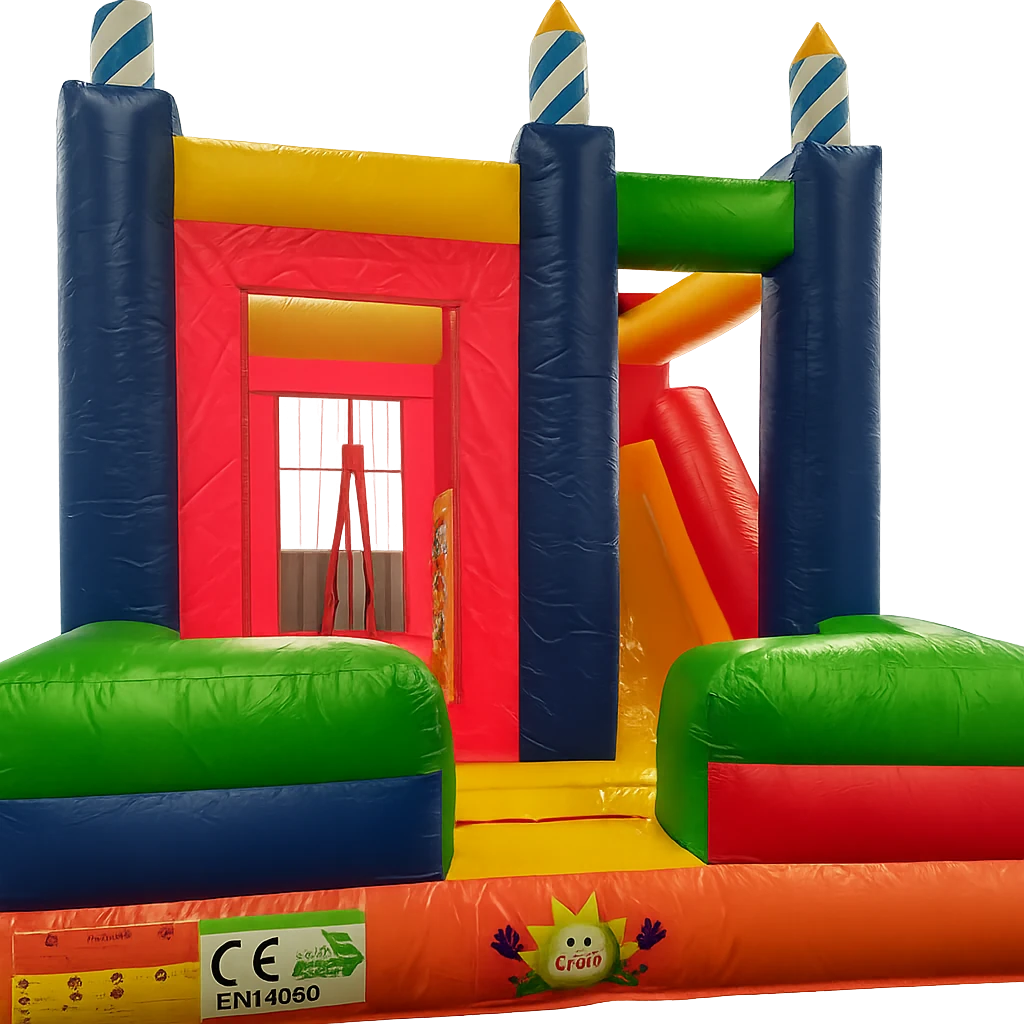 Château gonflable colorée et amusante, location By Anim Toulouse